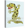 Пятнистый геккон Животные Для детей Детские Для мальчиков Для девочек Легкая 60х80 Раскраска картина по номерам на холсте