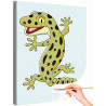 1 Пятнистый геккон Животные Для детей Детские Для мальчиков Для девочек Легкая Раскраска картина по номерам на холсте