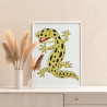3 Пятнистый геккон Животные Для детей Детские Для мальчиков Для девочек Легкая Раскраска картина по номерам на холсте