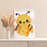 3 Влюбленная пчела с сердечками Коллекция Cute animals Любовь Романтика Животные Для детей Детские Для девочек Для мальчиков Рас