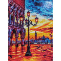 Закат в Венеции Алмазная вышивка мозаика на подрамнике Гранни