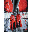  Ее красные туфли Алмазная вышивка мозаика Гранни Ag 2982
