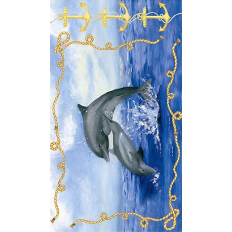 Животные Дельфины 543 Рисовая декупажная карта Ferrario