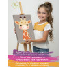 3 Маленький жираф Животные Для детей Детские Для девочек Для мальчиков Для малышей Маленькая Легкая Раскраска картина по номерам