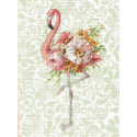  Цветочный фламинго Набор для вышивания Dimensions DMS-70-35409