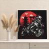 3 Мужчина на мотоцикле Люди Спорт Байк Япония Для мужчин 40х40 Раскраска картина по номерам на холсте