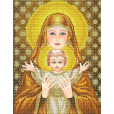 Богородица с младенцем Канва с рисунком для вышивки бисером Благовест