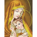 Богородица в золоте Канва с рисунком для вышивки бисером Благовест