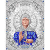  Матрона Московская в жемчуге Канва с рисунком для вышивки бисером Благовест ЖС-3014