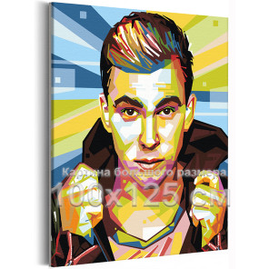 DJ Hardwell поп арт Знаменитости Плакат Музыка Музыканты Портрет Люди 100х125 Раскраска картина по номерам на холсте