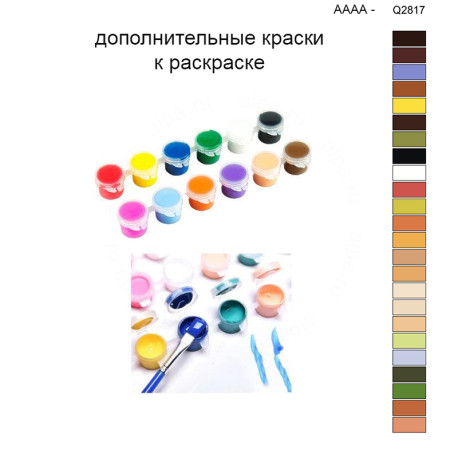 Дополнительные краски для раскраски 40х50 см AAAA-Q2817