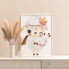 3 Подмигивающая овечка Коллекция Сute indians Животные Для детей Детские Для малышей Для девочек Для мальчиков Раскраска картина