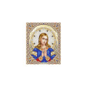  Ангел Хранитель в жемчуге и кристаллах Канва с рисунком для вышивки бисером Благовест ЖЛ-4707
