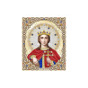  Святая Екатерина в жемчуге и кристаллах Канва с рисунком для вышивки бисером Благовест ЖЛ-4719