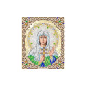 Святая София в жемчуге и кристаллах Канва с рисунком для вышивки бисером Благовест