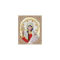 Святая Татьяна в жемчуге и кристаллах Канва с рисунком для вышивки бисером Благовест