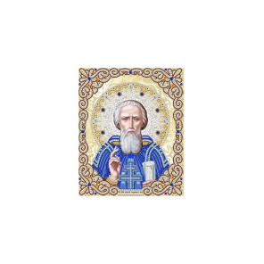  Святой Сергий Радонежский Канва с рисунком для вышивки бисером Благовест ЖЛ-4728