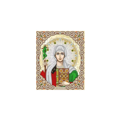  Святая Нина Канва с рисунком для вышивки бисером Благовест ЖЛ-4730