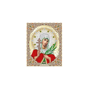  Святая Валентина Канва с рисунком для вышивки бисером Благовест ЖЛ-4734