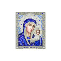  Богородица Казанская в серебре Канва с рисунком для вышивки бисером Благовест ИС-4004