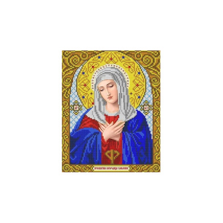  Богородица Умиление Канва с рисунком для вышивки бисером Благовест ИС-4005