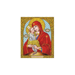  Богородица Почаевская Канва с рисунком для вышивки бисером Благовест ИС-4006