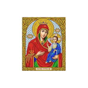  Богородица Иверская Канва с рисунком для вышивки бисером Благовест ИС-4016