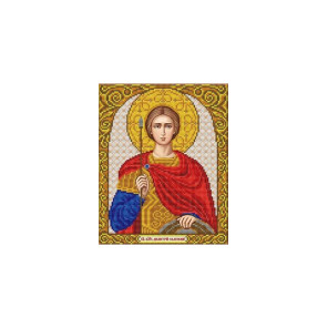  Святой Дмитрий Солунский Канва с рисунком для вышивки бисером Благовест ИС-4020