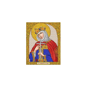  Святая Княгиня Ольга Канва с рисунком для вышивки бисером Благовест ИС-4021