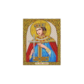  Святая Александра Канва с рисунком для вышивки бисером Благовест ИС-4034