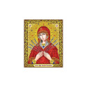 Богородица Семистрельная в золоте Канва с рисунком для вышивки бисером Благовест