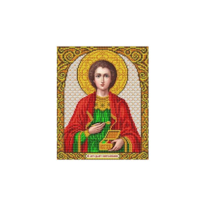  Святой Пантелеймон Канва с рисунком для вышивки бисером Благовест ИС-4046