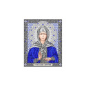 Святая Матрона в серебре Канва с рисунком для вышивки бисером Благовест