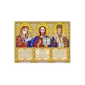  Триптих с молитвами в золоте Канва с рисунком для вышивки бисером Благовест ИС-4061