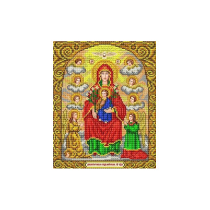  Богородица Сицилийская Канва с рисунком для вышивки бисером Благовест ИС-4083