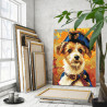  Капитан Джек Рассел Животные Собака Терьер Пират Морская Корабль 100х125 Раскраска картина по номерам на холсте AAAA-NK756-100x