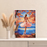  Балерина на природе Люди Девушка Танец Балет Осень Озеро Рассвет Раскраска картина по номерам на холсте AAAA-NK762