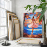  Балерина на природе Люди Девушка Танец Балет Осень Озеро Рассвет 100х125 Раскраска картина по номерам на холсте AAAA-NK762-100x