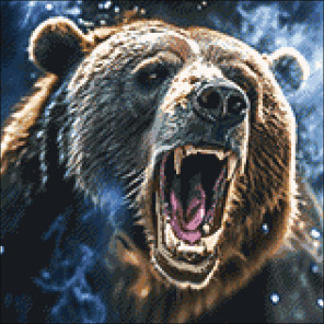  Мощь медведя Алмазная вышивка мозаика на подранмике Гранни AGP83