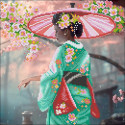 Сакуры цветение Канва с рисунком для вышивки бисером Конек