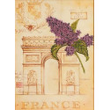 Романтическая Франция Канва с рисунком для вышивки бисером Благовест
