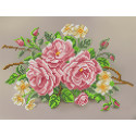 Нежные розы Канва с рисунком для вышивки бисером Благовест