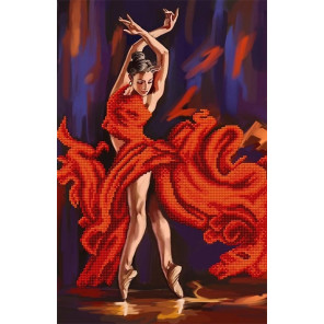  Танец страсти Канва с рисунком для вышивки бисером Благовест К-3099