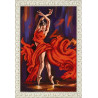 Пример офрмления вышивки в рамке Танец страсти Канва с рисунком для вышивки бисером Благовест К-3099