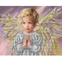 Прекрасный лик ангела Канва с рисунком для вышивки бисером Благовест