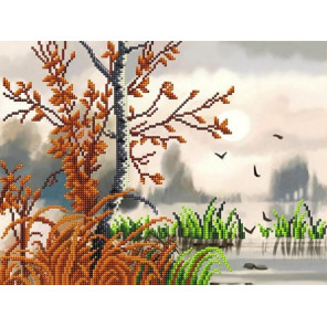  Осень. Триптих 2 Канва с рисунком для вышивки бисером Благовест К-3125