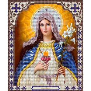  Дева Мария Канва с рисунком для вышивки бисером Благовест К-4006