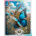 Бабочки в степи Алмазная вышивка мозаика на подрамнике Гранни