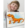 7 Яркая желтая ящерица Животные Бородатый дракон Для детей Детская Для мальчиков Для девочек Маленькая Легкая Раскраска картина 