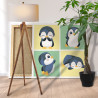 4 Малыши пингвины Коллекция Cute animals Животные Для детей Детские Для девочек Для мальчиков Для малышей 80х80 Раскраска картин